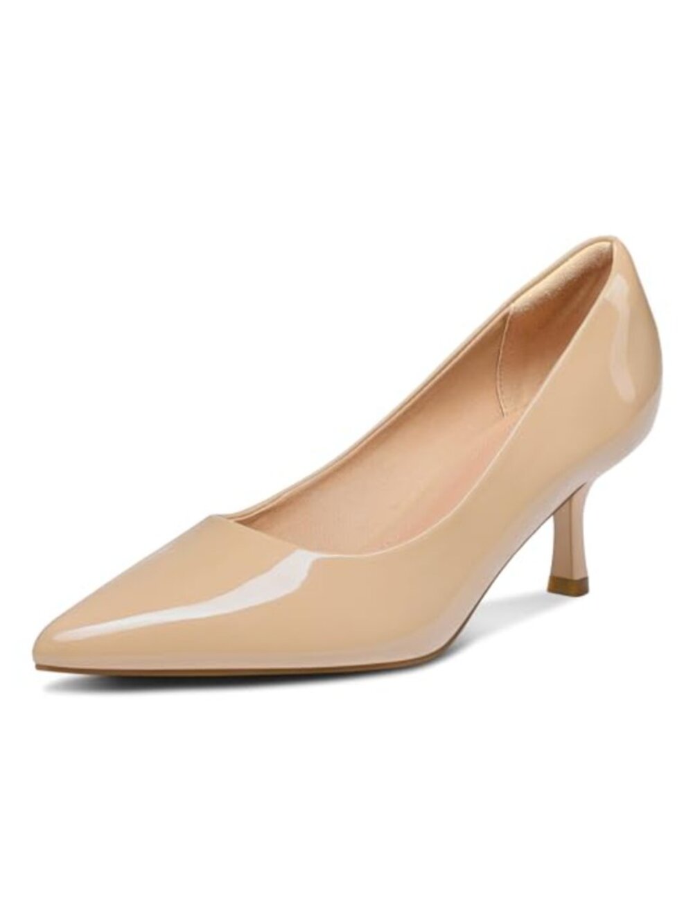 Kitten Heels Low Heel Pumps Pointed Toe Wedding Dress Shoes
